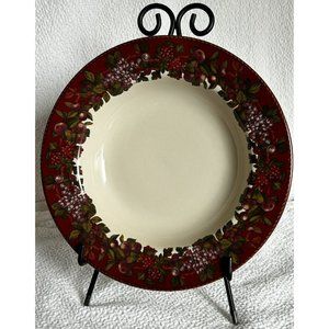 Raymond Waites Fruit Garland Cornucopia Salad Bowl 8 5/8”W Certified Intl Corp